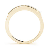 Channel Set Half Eternity Ring in Gold & Platinum