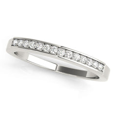 Channel Set Half Eternity Ring in Gold & Platinum