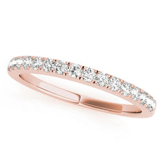 Straight Diamond Half Eternity Ring in Gold & Platinum