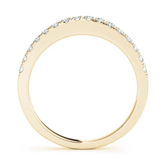 Straight Diamond Half Eternity Ring in Gold & Platinum