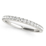 Straight Diamond Half Eternity Ring in Gold & Platinum