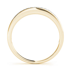 Prong in Channel Half Eternity Ring in Gold & Platinum