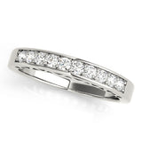 Channel Set Half Eternity Ring in Gold & Platinum