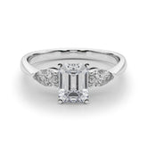 Timeless Three-Stone Pear Diamond Engagement Ring — 9K/18K Gold & Platinum
