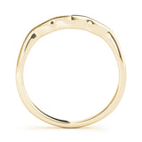 Curved Wedding Gold Band