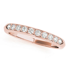Channel Set Half Eternity Ring in Gold & Platinum