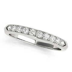 Channel Set Half Eternity Ring in Gold & Platinum