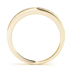 Channel Set Half Eternity Ring in Gold & Platinum