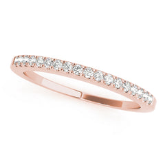 Prong Set Half Eternity Ring in Gold & Platinum