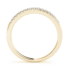 Shared Prong Wedding Half Eternity Ring in Gold & Platinum
