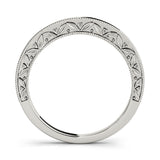 Vintage Filigree Wedding Gold Band