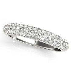 Pavã© Set Half Eternity Ring in Gold & Platinum