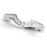 Channel Set Half Eternity Ring in Gold & Platinum