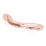Curved Wedding Gold Band