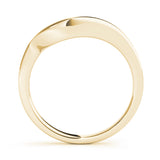 Curved Wedding Gold Band
