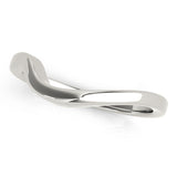 Curved Wedding Gold Band