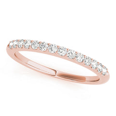 Prong Set Half Eternity Ring in Gold & Platinum