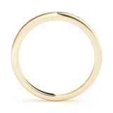 Channel Set Half Eternity Ring in Gold & Platinum