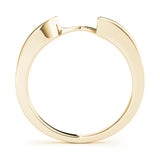 Curved Wedding Gold Band