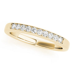 Prong Set Half Eternity Ring in Gold & Platinum