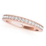 Prong Set Half Eternity Ring in Gold & Platinum
