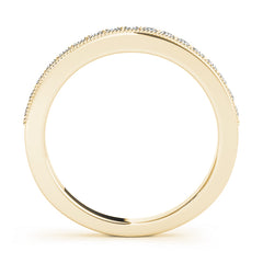 Prong Set Half Eternity Ring in Gold & Platinum
