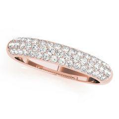 Pavã© Set Half Eternity Ring in Gold & Platinum