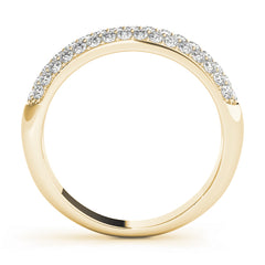Pavã© Set Half Eternity Ring in Gold & Platinum
