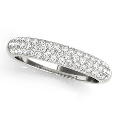 Pavã© Set Half Eternity Ring in Gold & Platinum