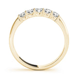 Prong Set Half Eternity Ring in Gold & Platinum