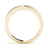 Channel Set Half Eternity Ring in Gold & Platinum