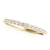 Prong Set Half Eternity Ring in Gold & Platinum