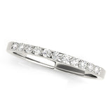 Prong Set Half Eternity Ring in Gold & Platinum