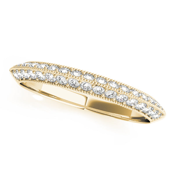 Prong Set Half Eternity Ring in Gold & Platinum