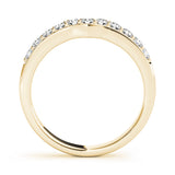 *Brkdwn* Curved Half Eternity Ring in Gold & Platinum