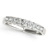 Channel Set Half Eternity Ring in Gold & Platinum