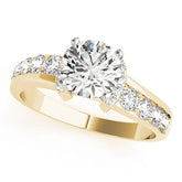 Cherished Prong-Set Round Diamond Engagement Ring — 9K/18K Gold & Platinum