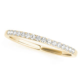 Prong Set Half Eternity Ring in Gold & Platinum