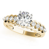 Timeless Prong-Set Round Diamond Engagement Ring — 9K/18K Gold & Platinum