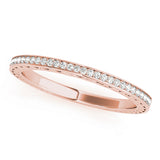 Prong Set Half Eternity Ring in Gold & Platinum