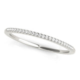 Split Prong Half Eternity Ring in Gold & Platinum