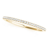 Prong Set Half Eternity Ring in Gold & Platinum