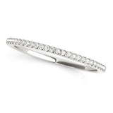 Prong Set Half Eternity Ring in Gold & Platinum