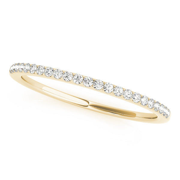 Prong Set Half Eternity Ring in Gold & Platinum