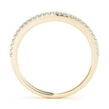 Prong Set Half Eternity Ring in Gold & Platinum