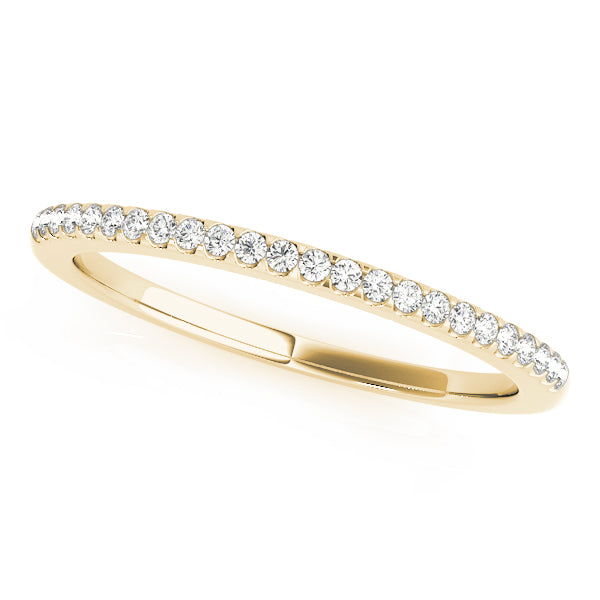Prong Set Half Eternity Ring in Gold & Platinum