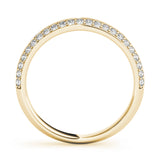 Prong Set Half Eternity Ring in Gold & Platinum