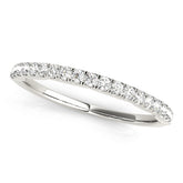 Prong Set Half Eternity Ring in Gold & Platinum