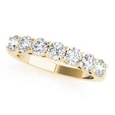 Diamond Half Eternity Ring in Gold & Platinum