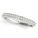 Channel Set Half Eternity Ring in Gold & Platinum